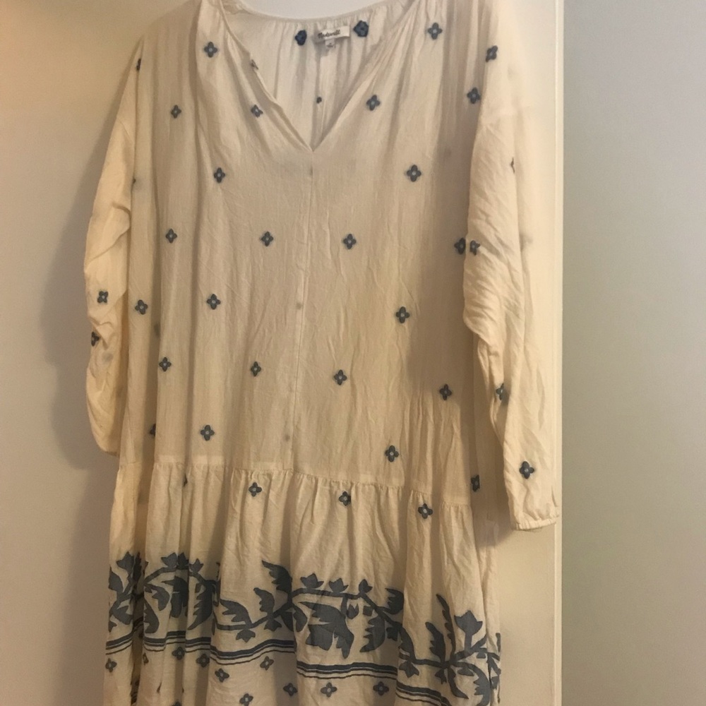 Madewell drop waist dress